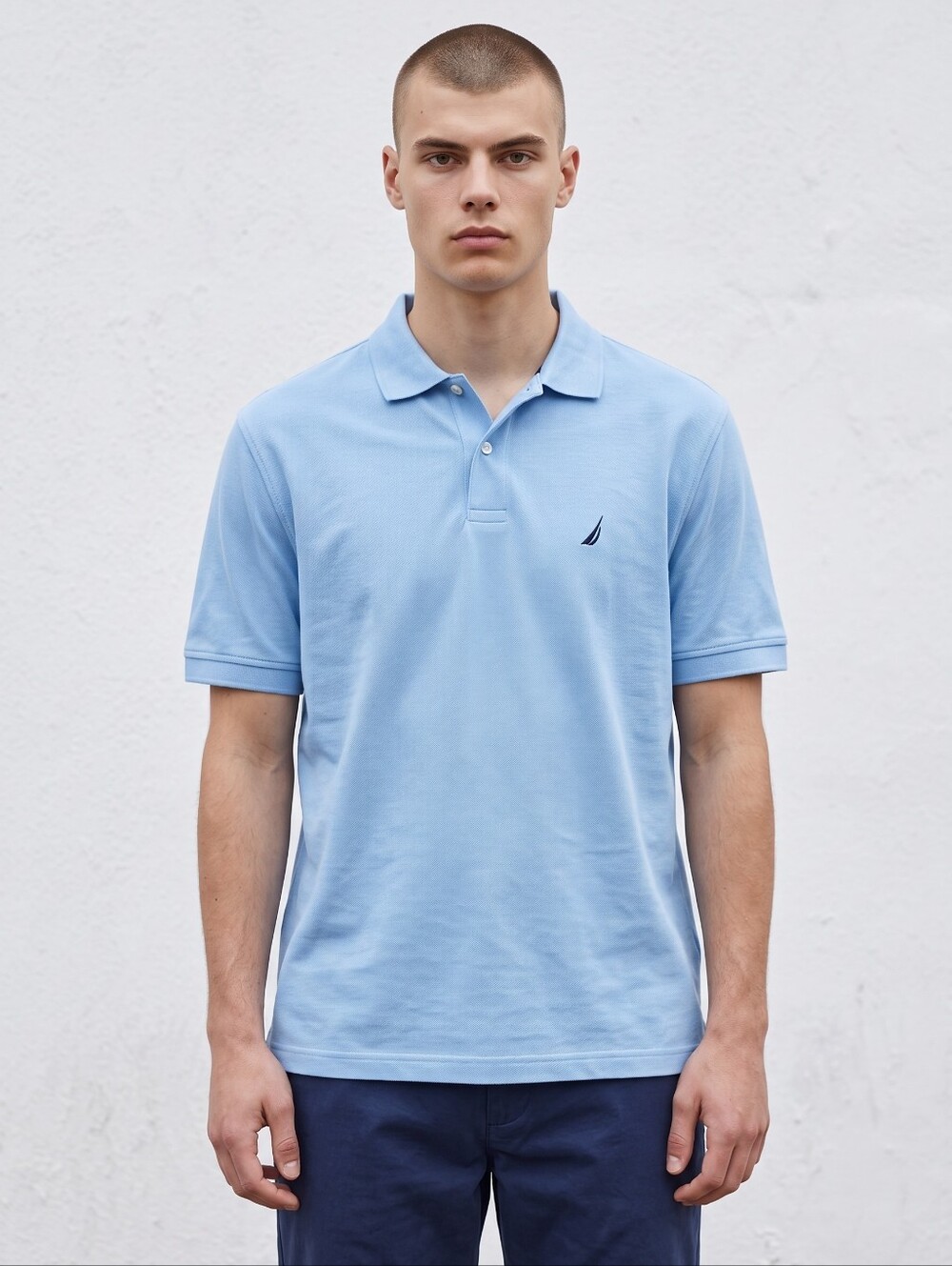 Nautica Light Blue Short-Sleeve Performance Polo